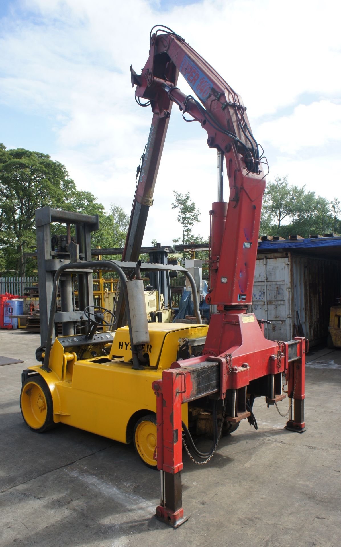 * Hyster S150A Counterbalance Forklift Truck, diesel, capacity 7000kg, duplex mast, lift height: - Image 7 of 18