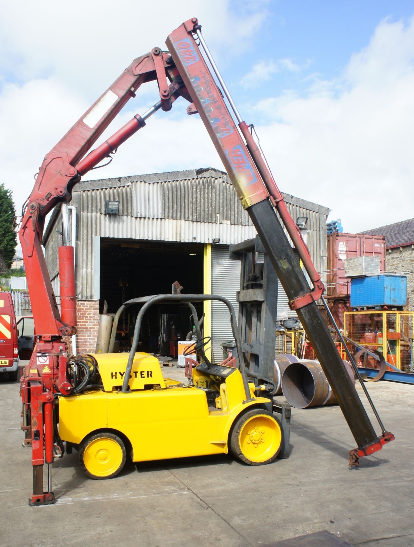 * Hyster S150A Counterbalance Forklift Truck, diesel, capacity 7000kg, duplex mast, lift height: - Image 5 of 18