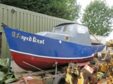 ''A Frayed Knot'' Motor Boat, 21ft x 7.3ft c/w Perkins 4108 Diesel Engine (No VAT) inc Trailer- not