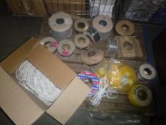 * A pallet of various Wire. Please note there is a £5 plus VAT Lift Out Fee on this lot.