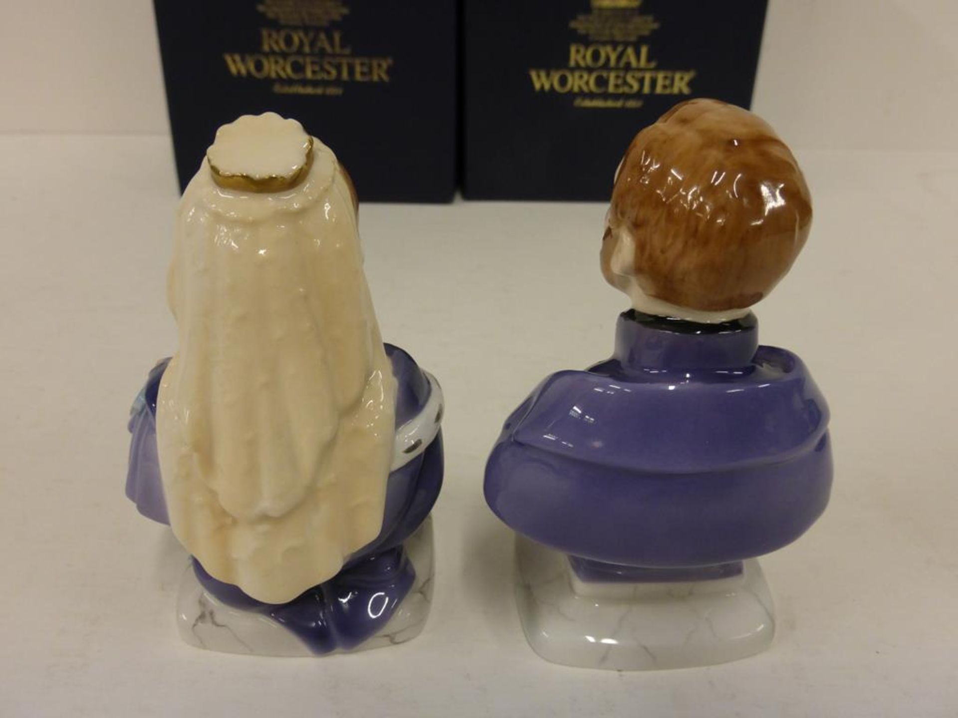 Two Royal Worcester Candle Snuffers - Queen Victoria and Prince Albert. Limited Edition of 500. - Image 5 of 8