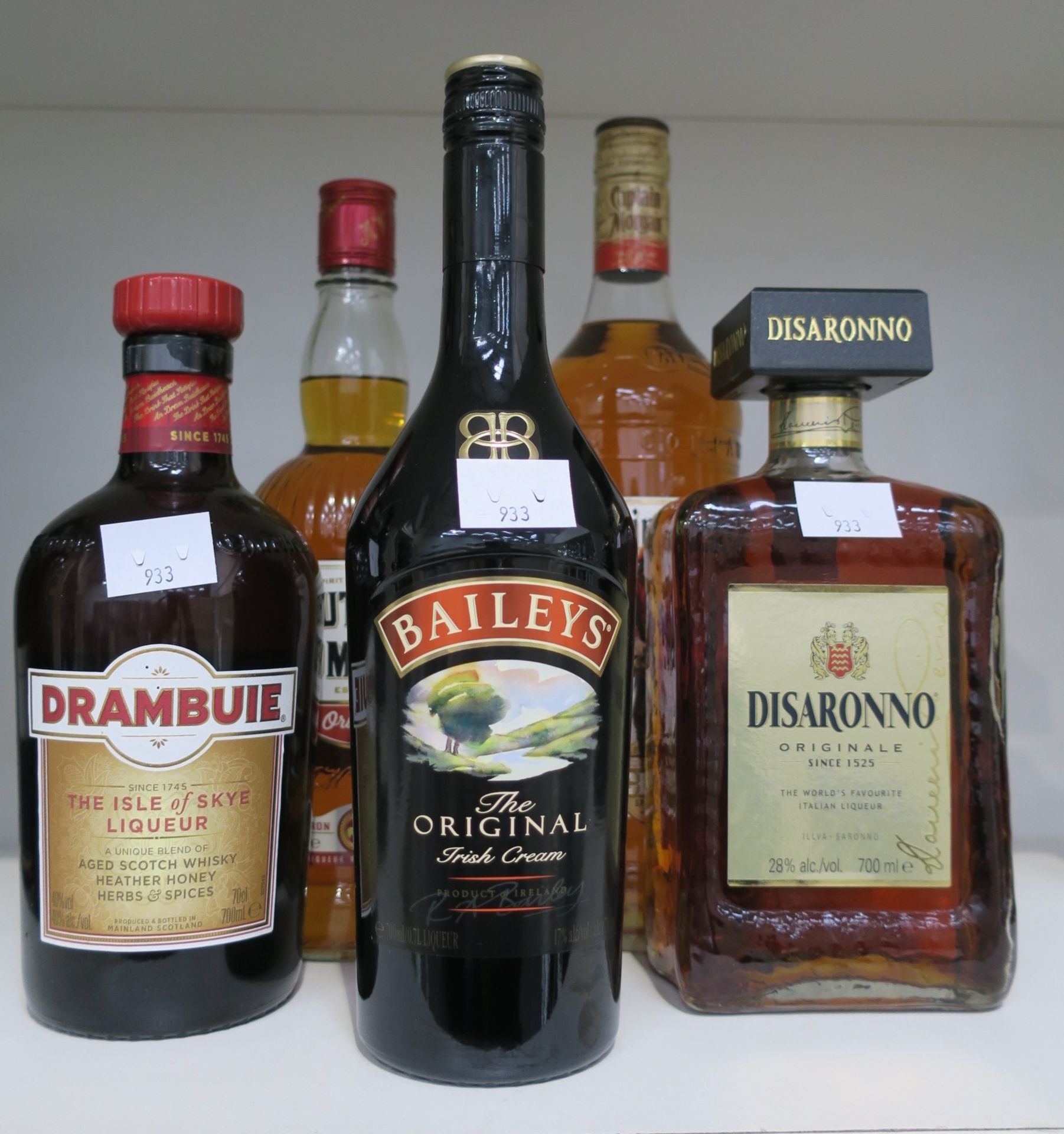 * One bottle of Baileys The original Irish Cream Liqueur 70cl 17% Vol, one bottle of Drambuie The