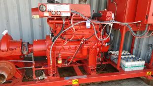 * John Deere 6 Cylinder Diesel Water Pump An Unused John Deere 6 Cylinder Skid Mounted Diesel