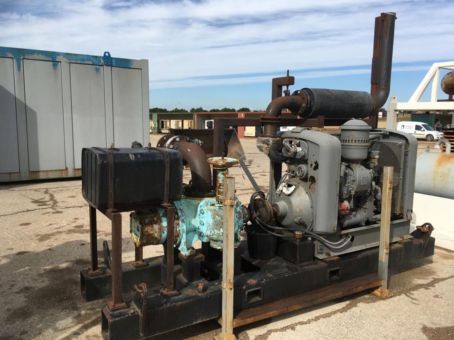 * GM Detroit Diesel Water Pump A Skid Mounted Water Pump with Detroit Diesel 4 Cylinder Engine and