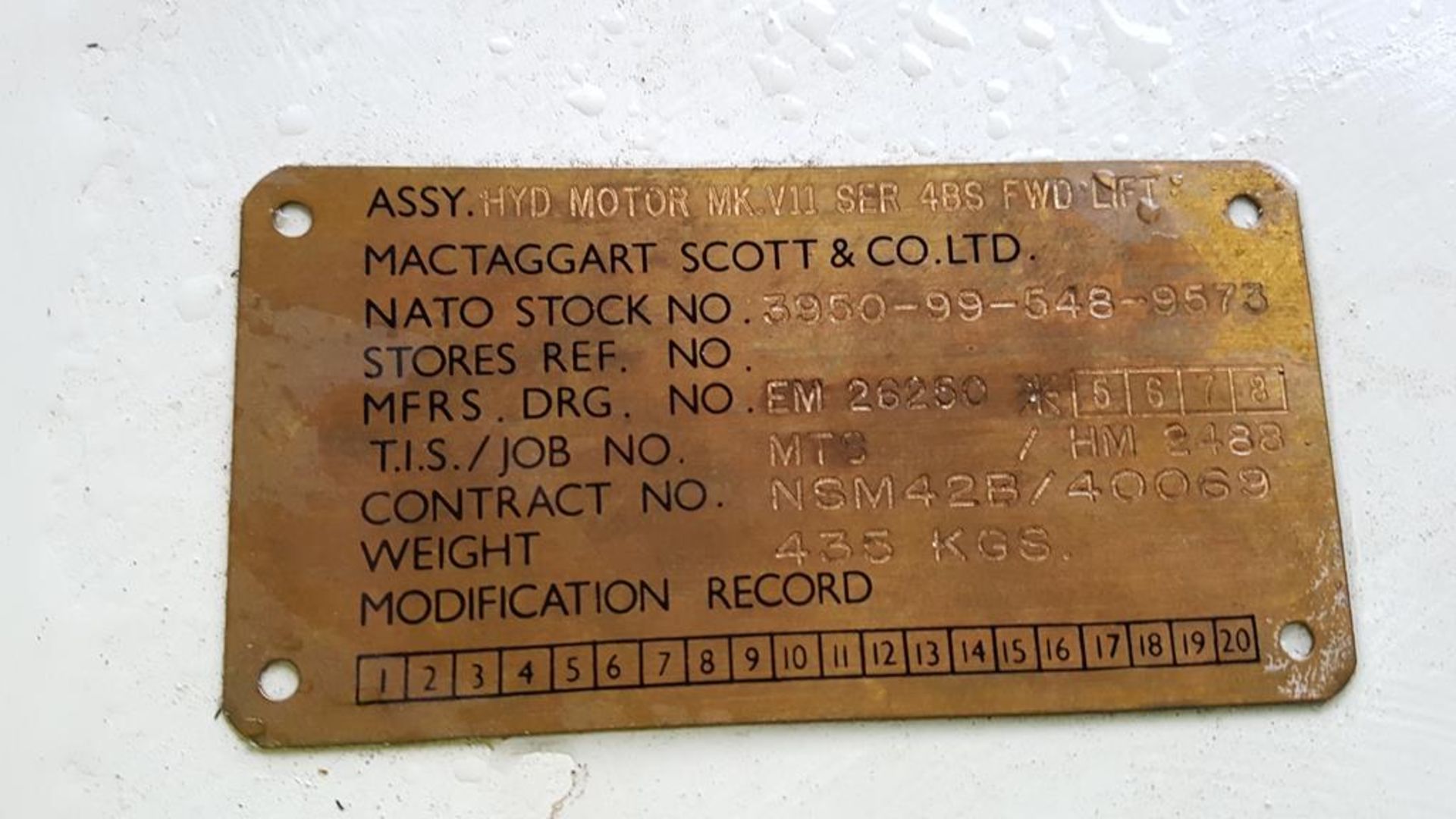 * McTaggart and Scott Hydraulic Motor. Please note this lot is located at Manby Airfield, Manby, - Image 2 of 2