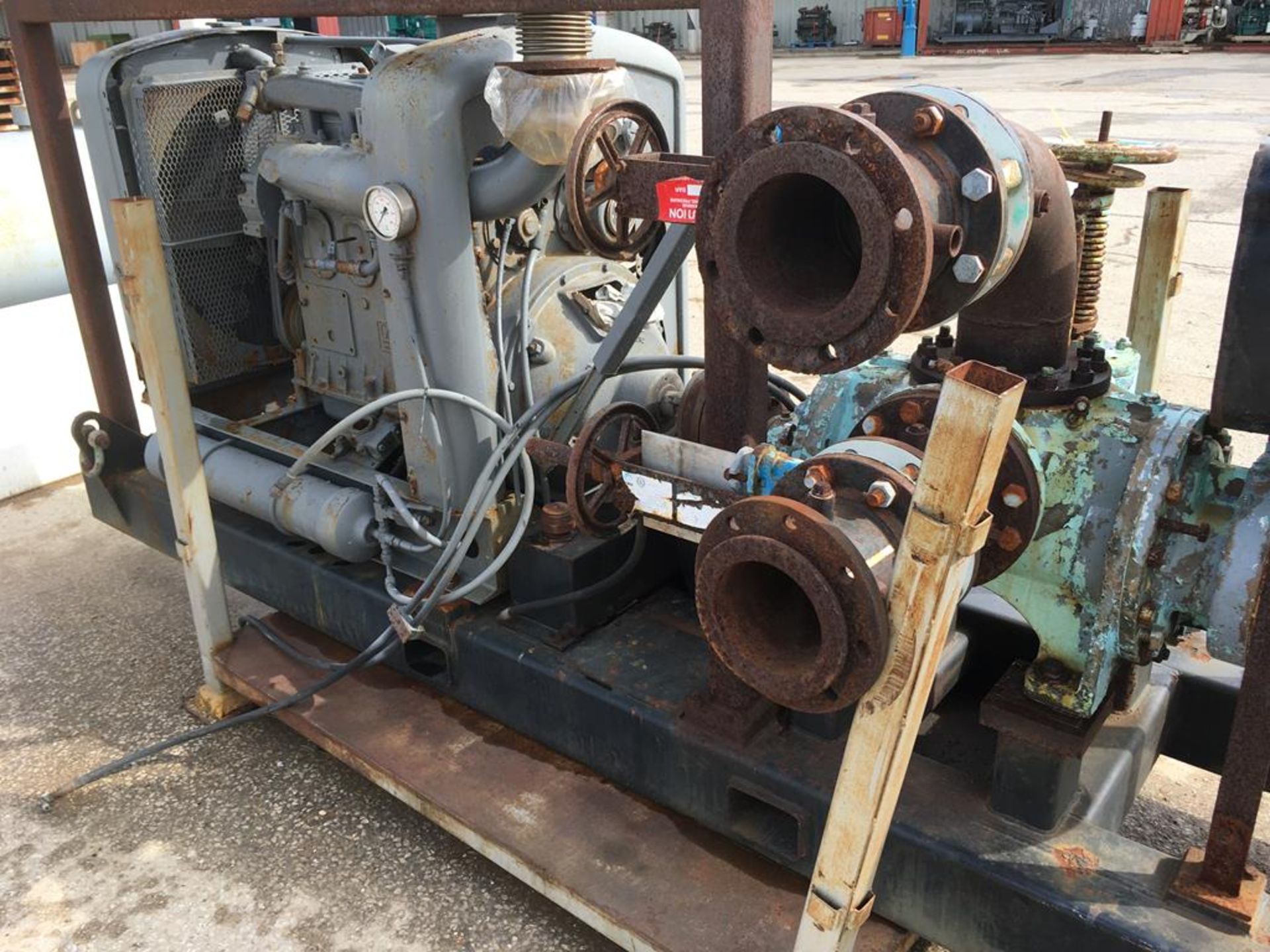 * GM Detroit Diesel Water Pump A Skid Mounted Water Pump with Detroit Diesel 4 Cylinder Engine and - Image 5 of 5