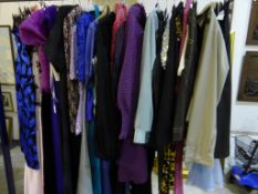A selection of Vintage Clothes in various styles, makes and sizes, Mary Quant, Sequin Tops, Laura