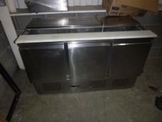 A Polar Refrigeration Chiller/Serving Cabinet Model G607 240V. Please note there is £5 Plus VAT Lift