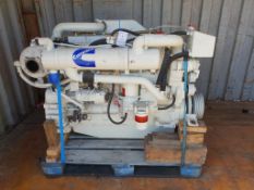 * Cummins Model 6CT 8.3 6 Cylinder Marine Diesel Engine; approx 400hp. Please note this lot is