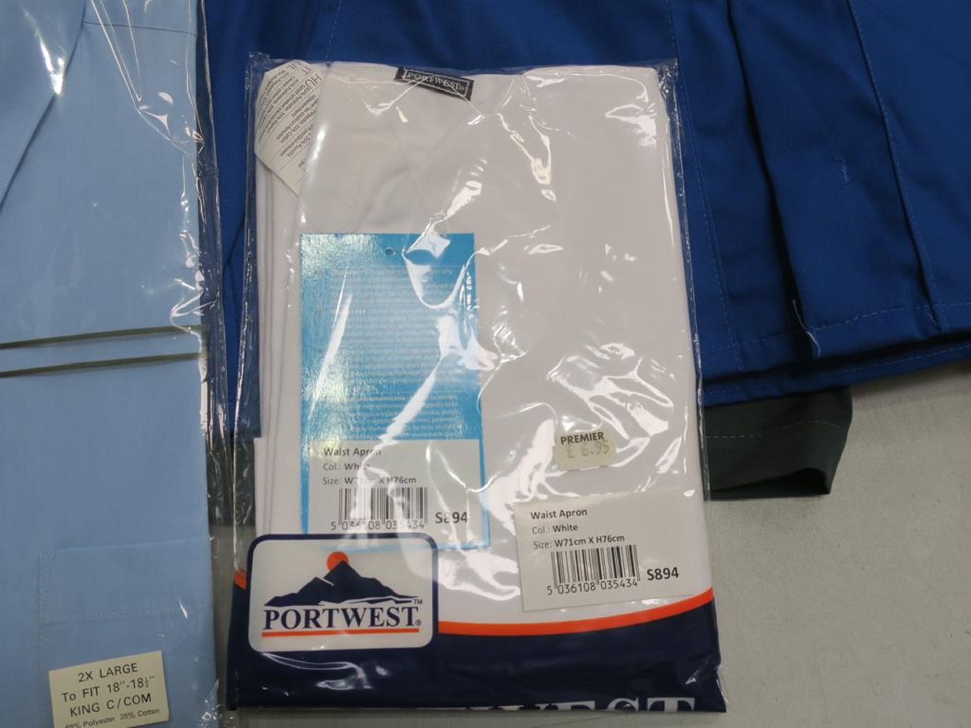 * A box of polyester/cotton Pale Blue Pilot Shirts (various sizes), also includes a small quantity - Image 3 of 6