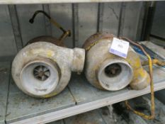 * 2 X Caterpillar Turbo Charge Units. Please note this lot is located at KB Mason Marine, Marsh