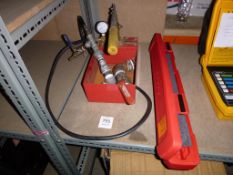 A Teng Tools Unused Torque Wrench and a Hand Test Pump