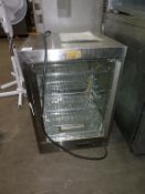 A Parry 4001 800W 240V Heated Stainless Steel Display Unit s/n 1201233222. Please note there is a £5