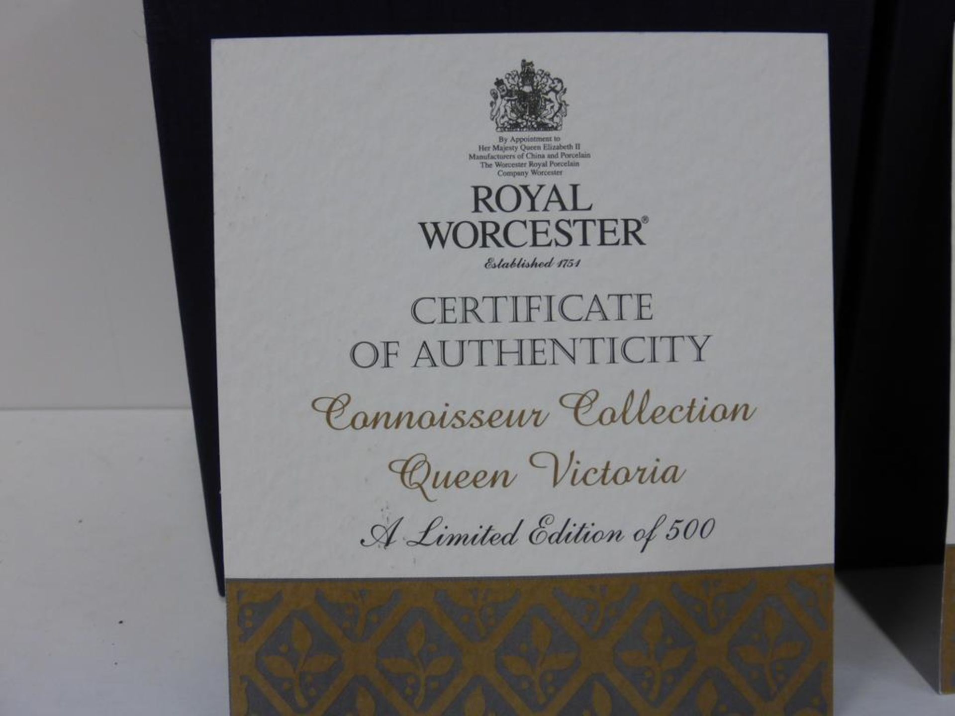 Two Royal Worcester Candle Snuffers - Queen Victoria and Prince Albert. Limited Edition of 500. - Image 7 of 8