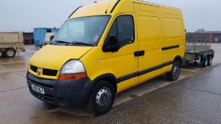 * Renault Master SM35 Panel Van (05). A Renault Master SM35 dci 120 Panel Van, Reg No LX05 BLF, Runs