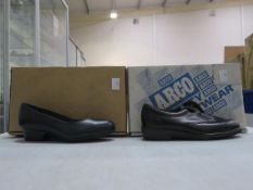 * Two pairs of New/Boxed Ladies Shoes by Arco. A pair of Navy Court Antistatic Safety Shoes size