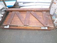 * A Wooden Garden Gate and Posts. Please note there is a £5 Plus VAT Lift Out Fee on this lot