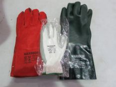 * A selection of Workwear Gloves including Welders Gauntlets.