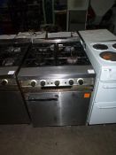 * A Falcon Dominator 4 Burner Stainless Steel Gas Cooker. Please note there is a £5 Plus VAT Lift