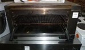 * A Stainless Steel Table Top Mounted Grill