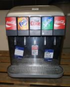 * A Coca Cola Soft Drinks Dispenser Model Loop Part Number Z550EFR YOM: 08/16