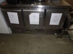 * A Polar Refrigeration Stainless Steel Chilled Cupboard. Please note there is a £5 Plus VAT Lift