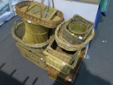 A quantity of Wicker Baskets (est £20-£40)
