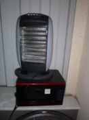 A Morphy Richards 800W Microwave together with a 240V Heater