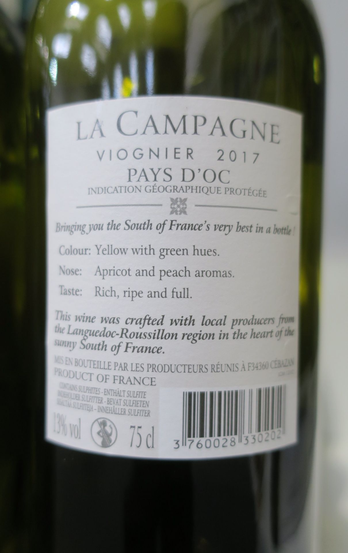 * Nine bottles of Viognier La Campagne 2017 75cl 13% Vol (9) - Image 3 of 3