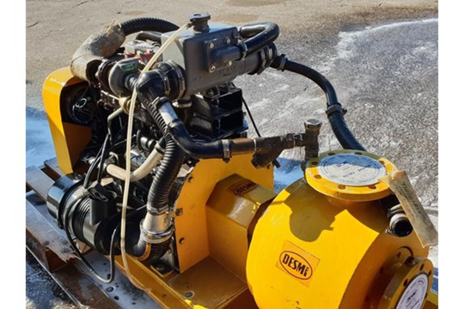 * Desmi Skid Mounted Water Pump with Desmi Lombardini 4 cylinder Turbo Diesel Engine. Please note - Image 2 of 3