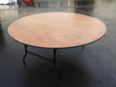 * 8 x approx 6ft (diameter) Round Tables/Table Tops together with some Smaller tables (squared/
