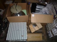 * A pallet of large Industrial Lighting Units. Please note there is a £5 plus VAT Lift Out Fee on