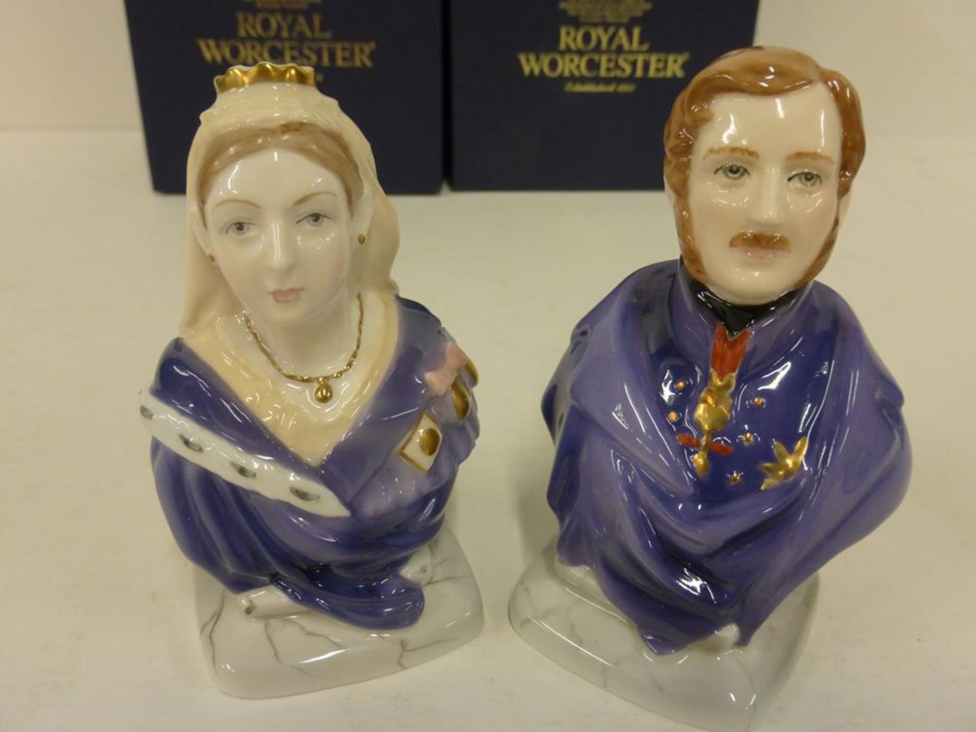 Two Royal Worcester Candle Snuffers - Queen Victoria and Prince Albert. Limited Edition of 500. - Image 4 of 8