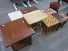 A selection of miscellaneous Stools and Small Tables (est £20-£50)