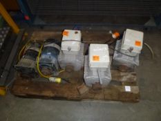 * 5 X Various Motors/Alternators . Please note there is a £5 Plus VAT Lift Out Fee on this lot