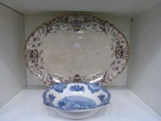 A very large Boulton, Machin and Tennant Savoy Pattern, Late Victorian Meat Plate (Approx. 19'' by