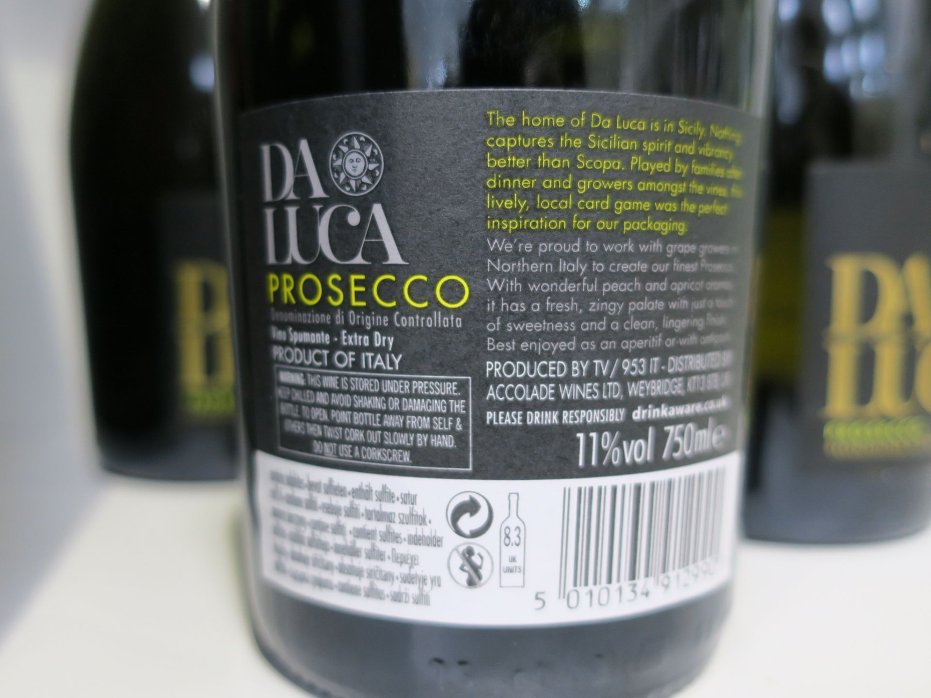 * A case of six bottles of Da Luca Prosecco 75cl 11% Vol (6) - Image 3 of 4