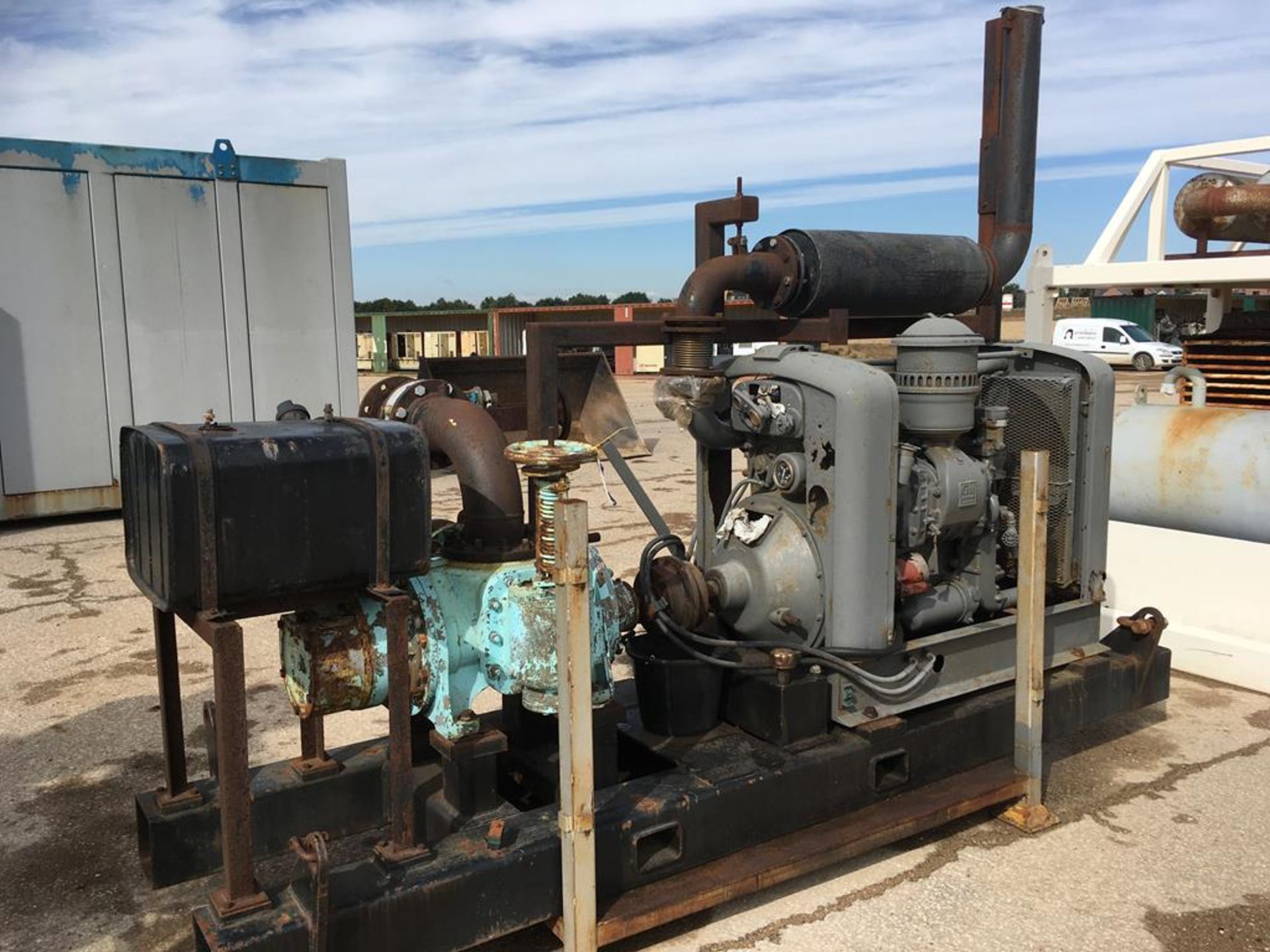 * GM Detroit Diesel Water Pump A Skid Mounted Water Pump with Detroit Diesel 4 Cylinder Engine and - Image 2 of 5