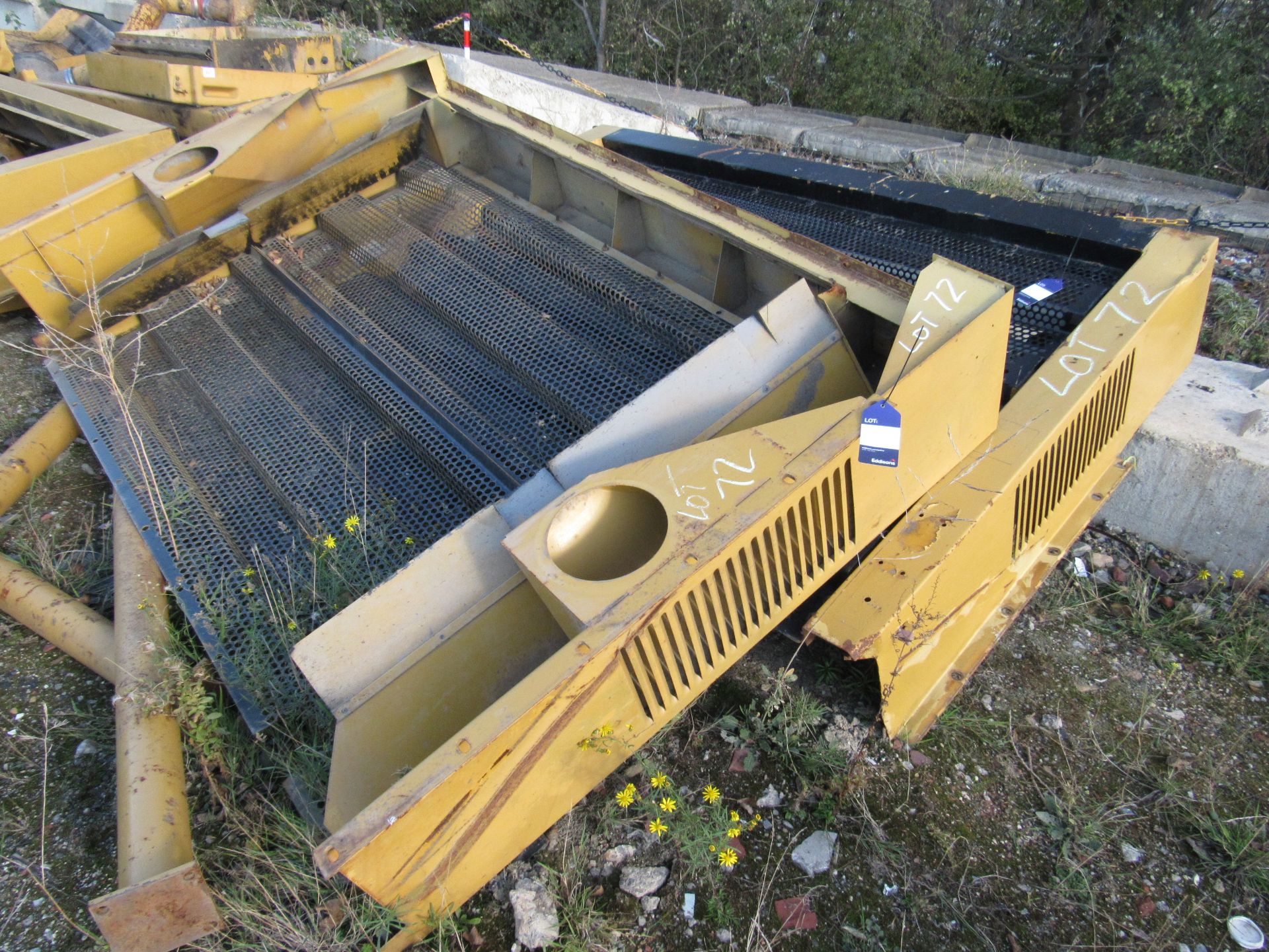 3 Caterpillar 777C radiator guards.