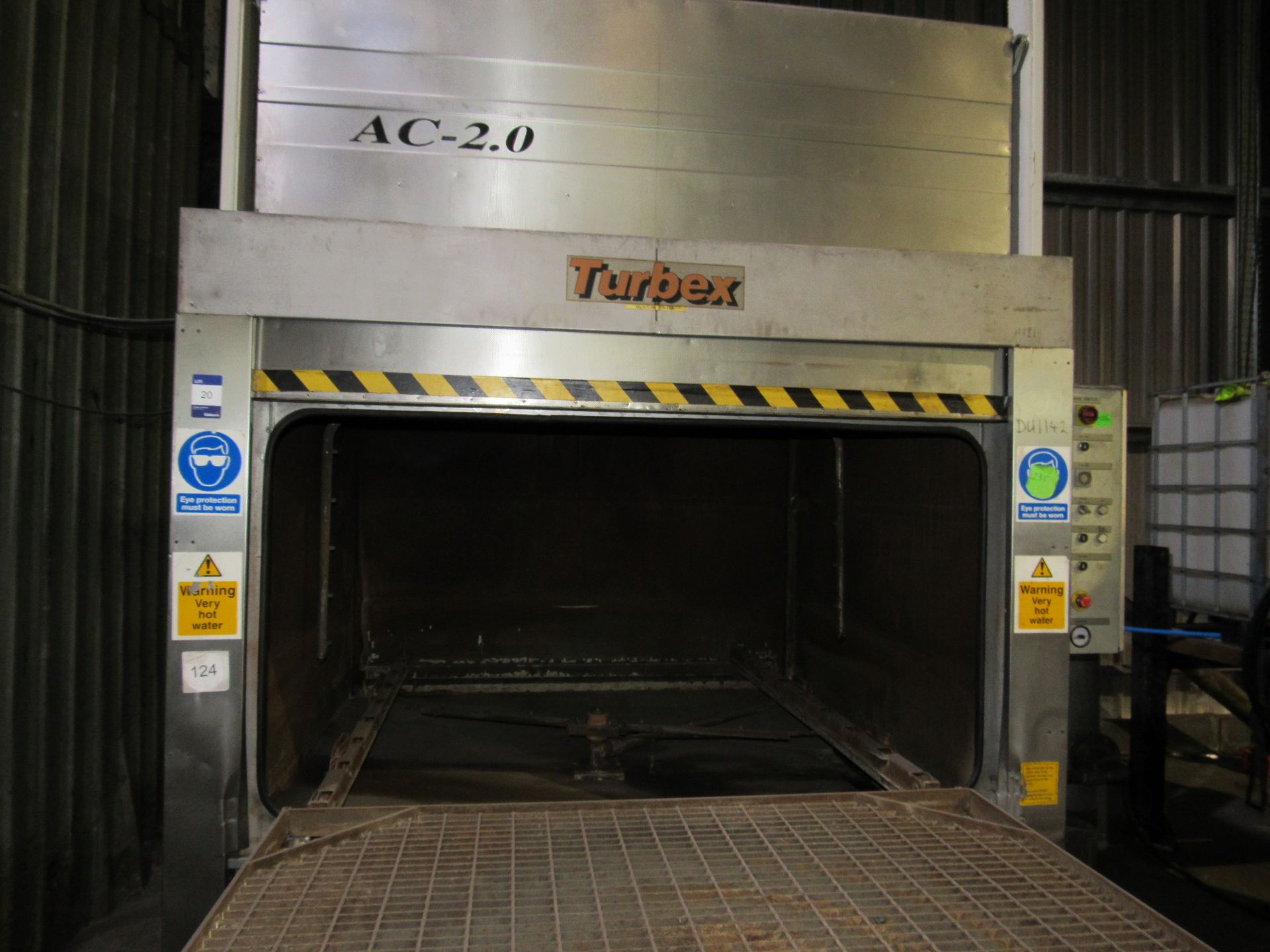 Turbex parts washer. 1600mm by 1600mm wash table with 1200mm door opening, for washing machine - Image 3 of 4