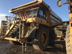 Caterpillar 777C Caterpillar 777C rigid haul truck. This truck has auto grease, The truck had a full