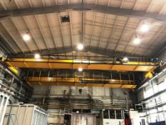 15 ton Carruthers overhead crane, removed professionally and kept in side for storage. 20,320mm