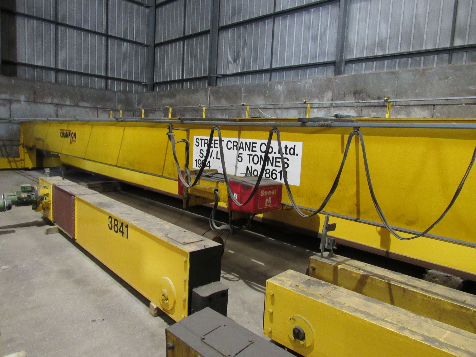 5 ton Street overhead gantry crane. Removed professionally and kept in side for storage. 21,249mm - Image 3 of 5