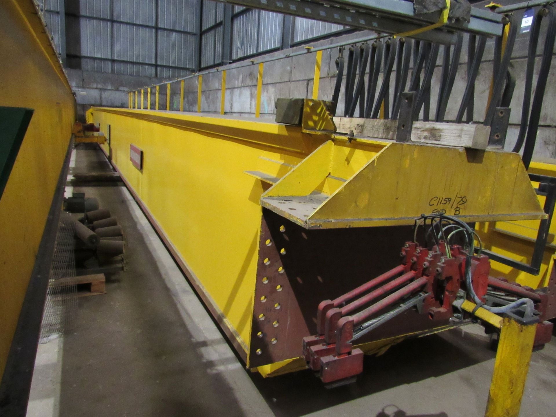 15 ton Carruthers overhead crane, removed professionally and kept in side for storage. 20,320mm - Bild 2 aus 5