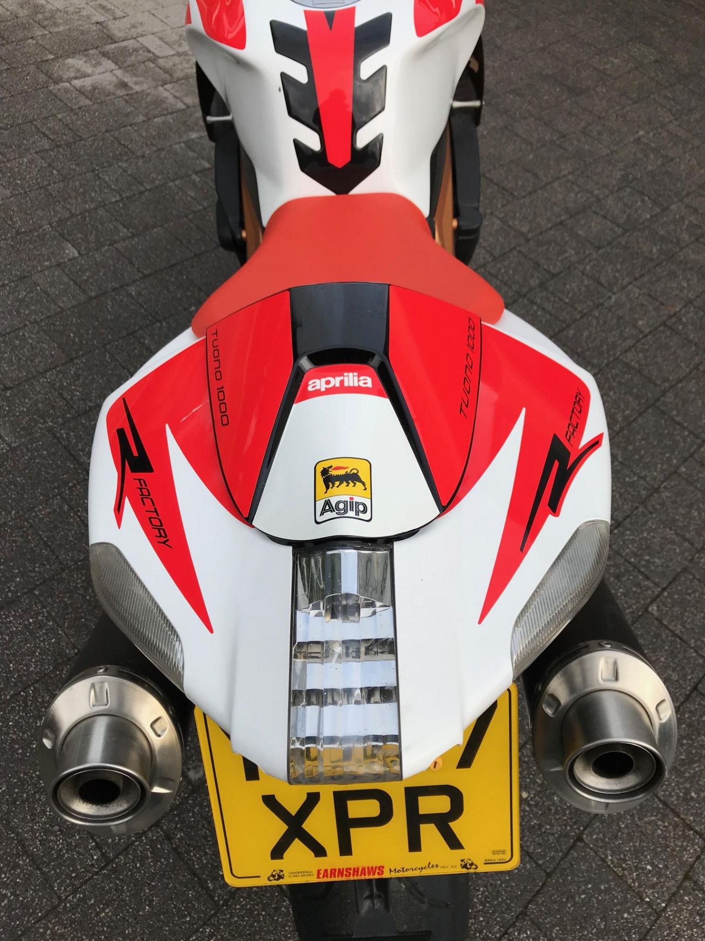 Aprilia Factory RSV Tuono 1000 Motorcycle, red / white, 2007 model which has covered 3,902 miles, - Image 10 of 17