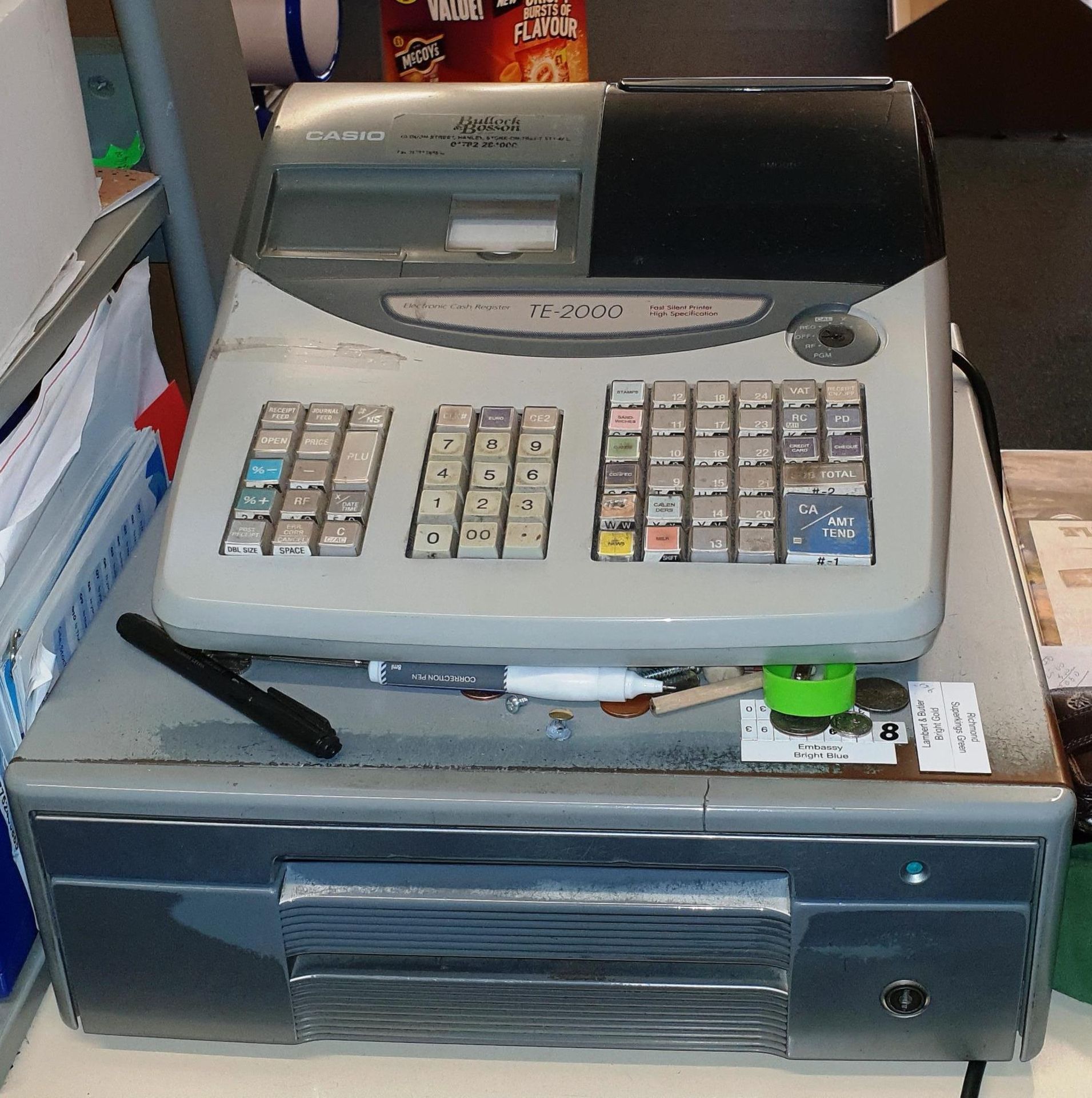 Sharp XE-A307 cash register and a Casio TE2000 cash register (Located in Stockport - Viewing - Image 2 of 2