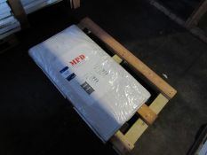 2 Straight White 800x400 Towel Rails MP84WS Location Warehouse