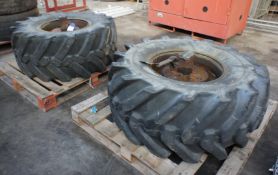 * 2 x 18R16.5 Spare Rims and Tyres to suit vacuum tanker