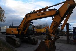 * Hyundai Robex 450 LC-7A 45 tonne 360° Tracked Excavator, serial number: NBO310143, First