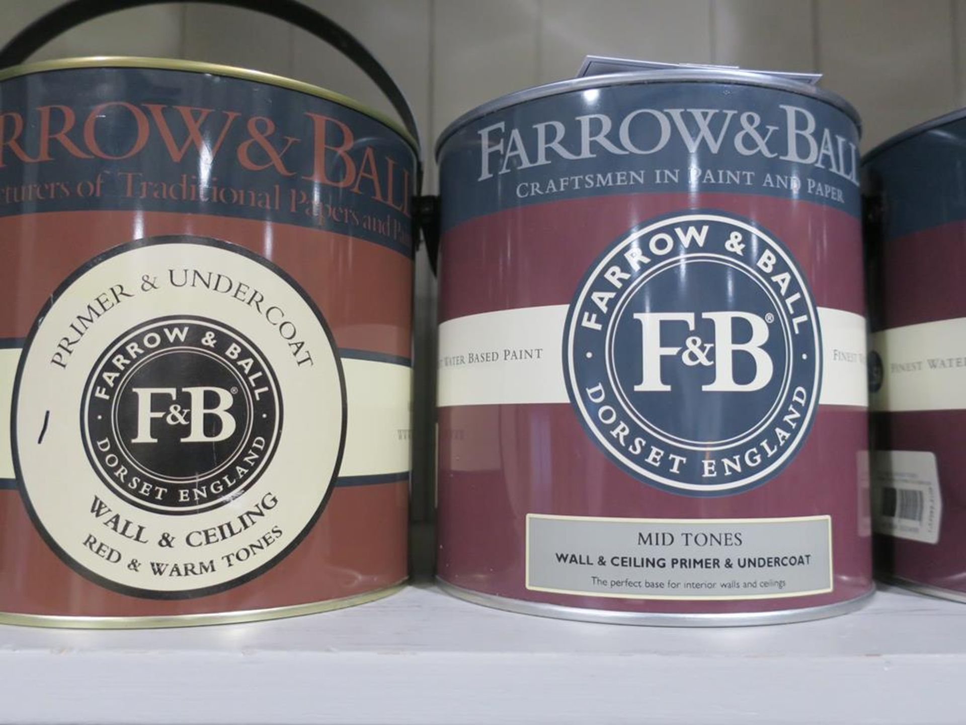 * Farrow and Ball Premier Undercoat and Knotting - 5 x 2.5L, 4 x 0.75L and 1 x 5L of various - Image 2 of 4